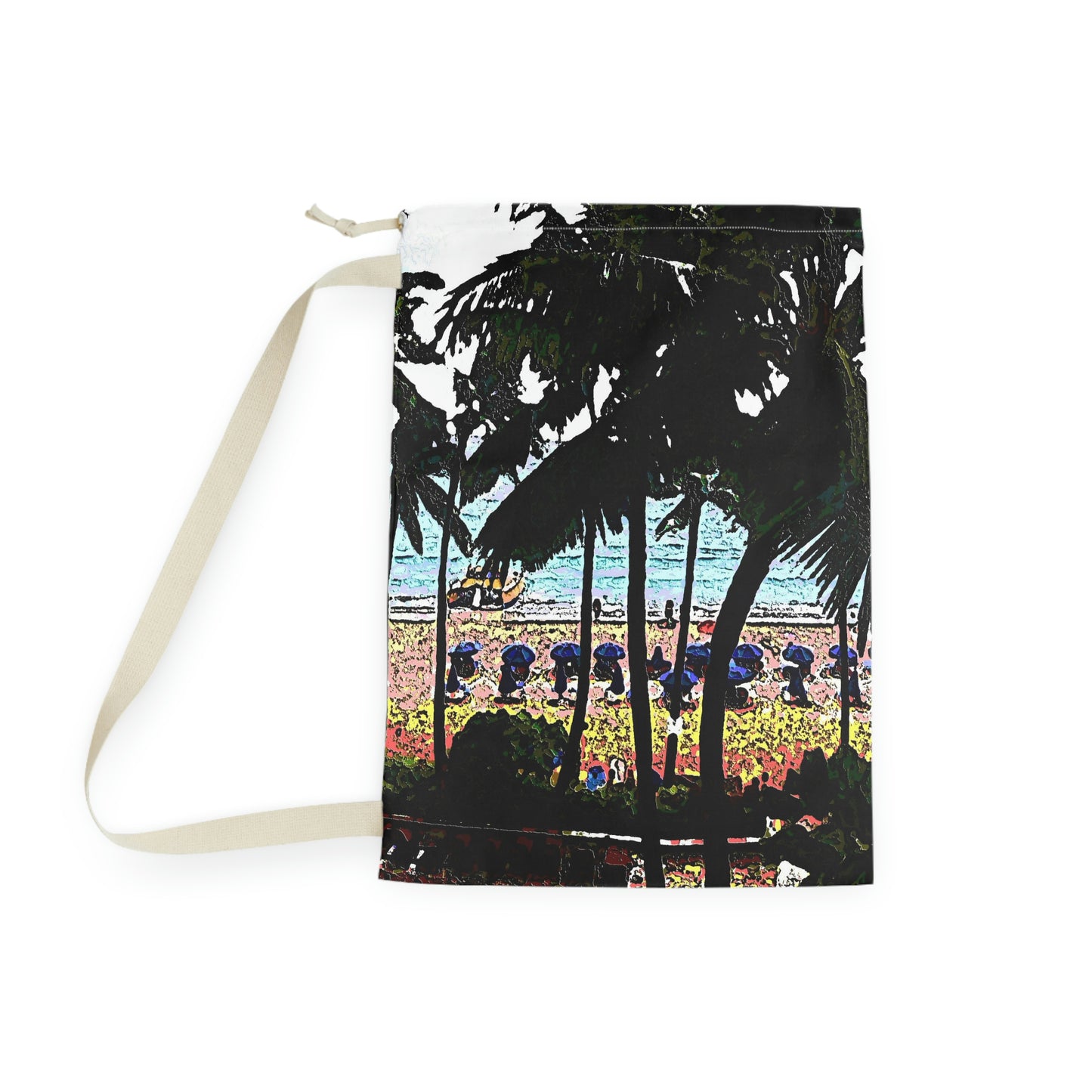 Laundry Bag ... "A Beautiful Beach Amongst The Palms" ... The Outrigger Waikiki, Honolulu, Oahu ... Original Works ...