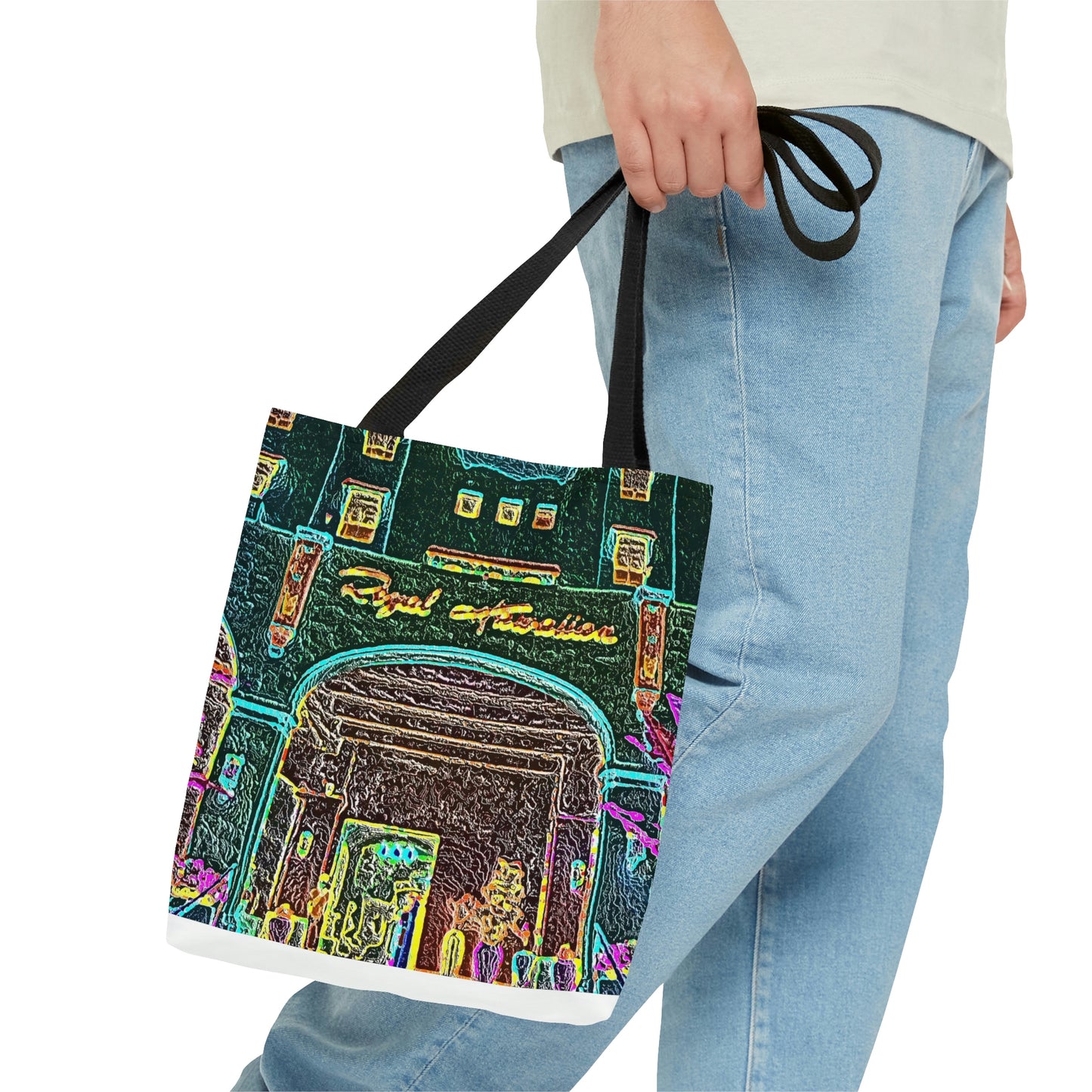 AOP Tote Bag ... "La Grande Entree" At: 'The Pink Palace' ... The Royal Hawai'ian ... Honolulu, HI ... '27Oct2014' ... Original Works ...