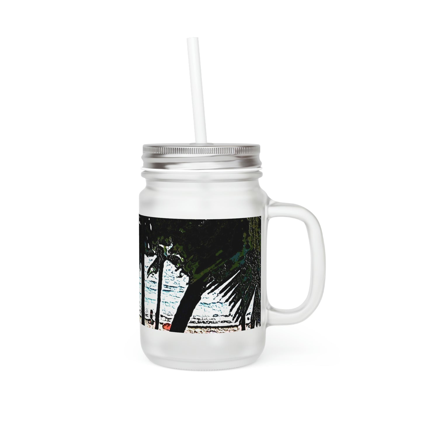 Mason Jar ... "A Beautiful Beach Amongst The Palms" ... The Outrigger Waikiki, Honolulu, Oahu ... Original Works ...