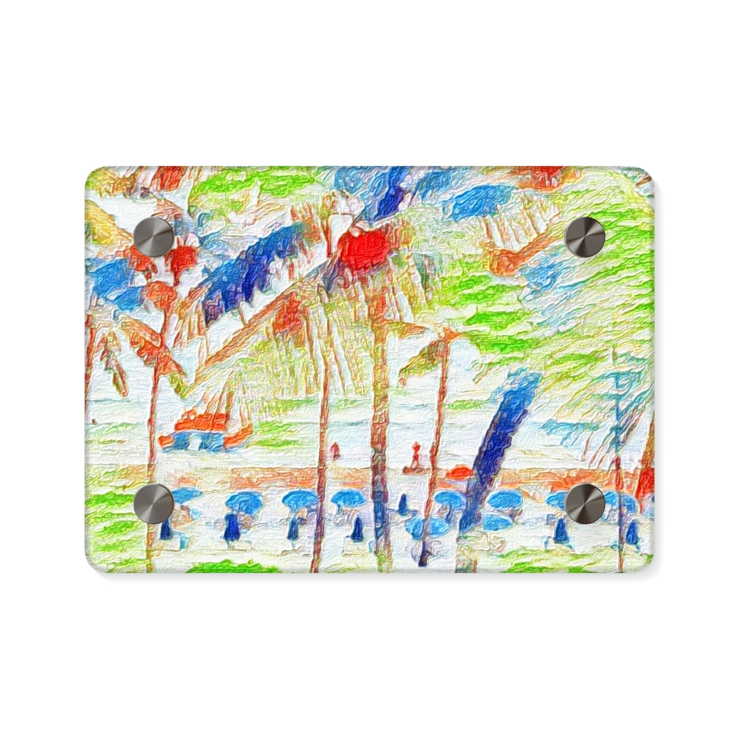 Acrylic Wall Art Panels ... "The Royal Hawai'ian: Waikiki Beach_Beach" ... Honolulu, HI ... Ocotber 2014 (Halloween) ... Original Works ...
