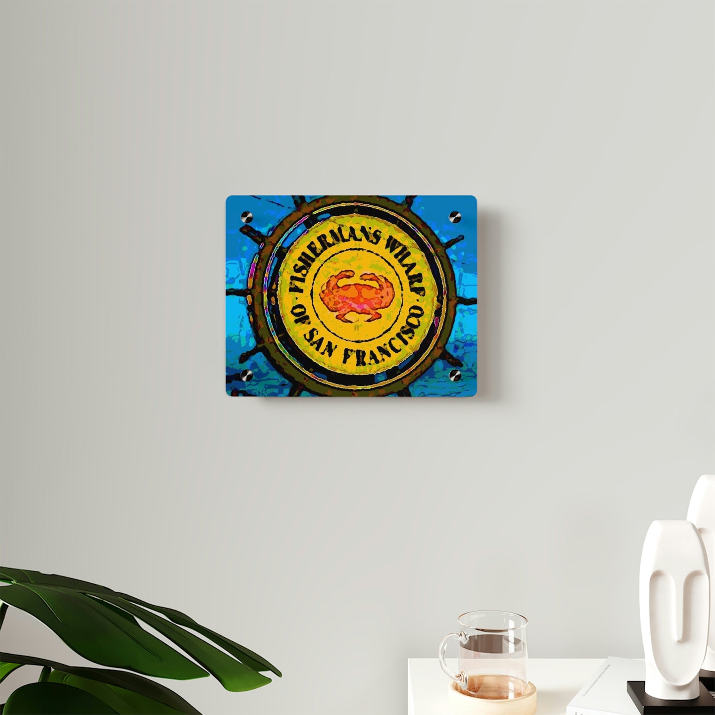 Acrylic Wall Art Panels ...  "No.9 Fishermen's Grotto - Fishermen's Wharf, SF, California" ... Family Archives: 1970's ... Original Works ...