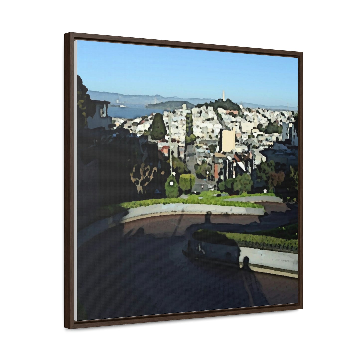 Gallery Canvas Wraps, Square Frame ...  "Lombard Street San Francisco, CA, USA" ... Family Archives 1970's ... Original Works ...