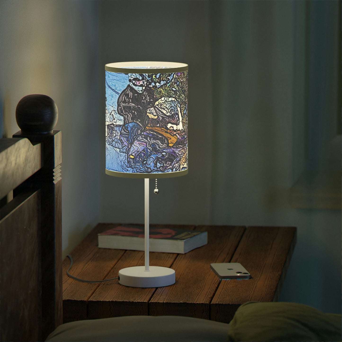 Lamp on a Stand, US|CA plug ... Blasting Through-The-Powder ... 'Central Idaho Mounains ... ' 2Dec22 ...