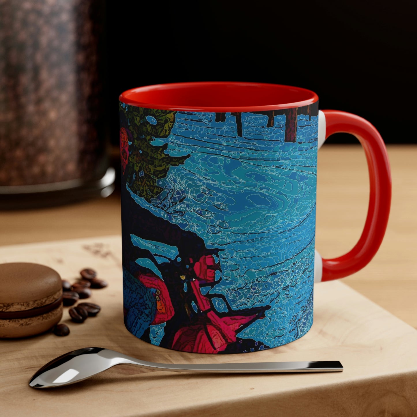 Accent Coffee Mug, 11oz ... There's 2-Wheelin ... There's 4-Wheelin ... 'And-Of-Course' ... "There's 3-Wheelin-In-The-Snow" ...  Original Works ...