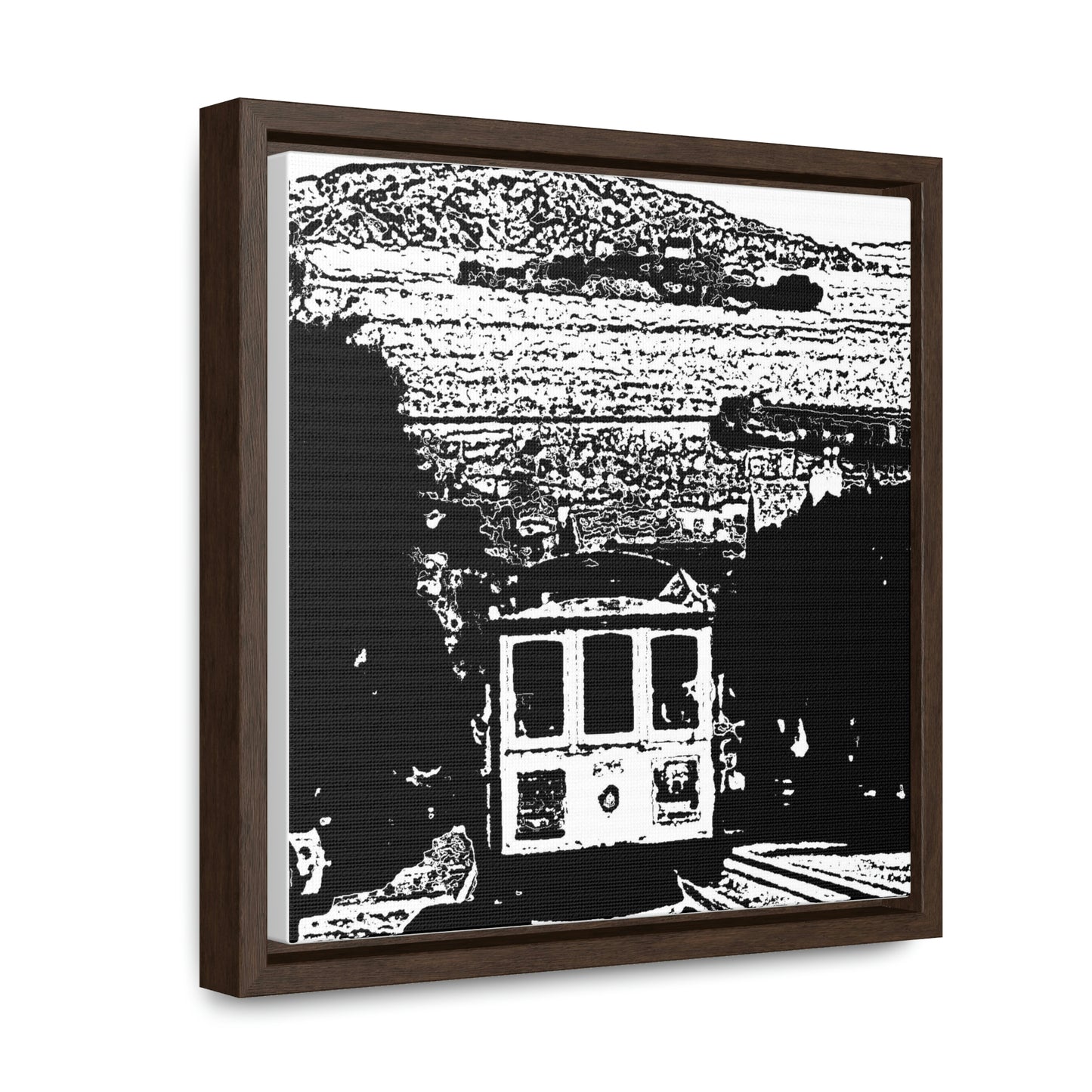 Gallery Canvas Wraps, Square Frame /// San Francisco ... 'A Rice-A-Roni-A-San Francisco Treat' ... "A Cable Car Classic" ... Family Archives: 1973 ... Original Works ...