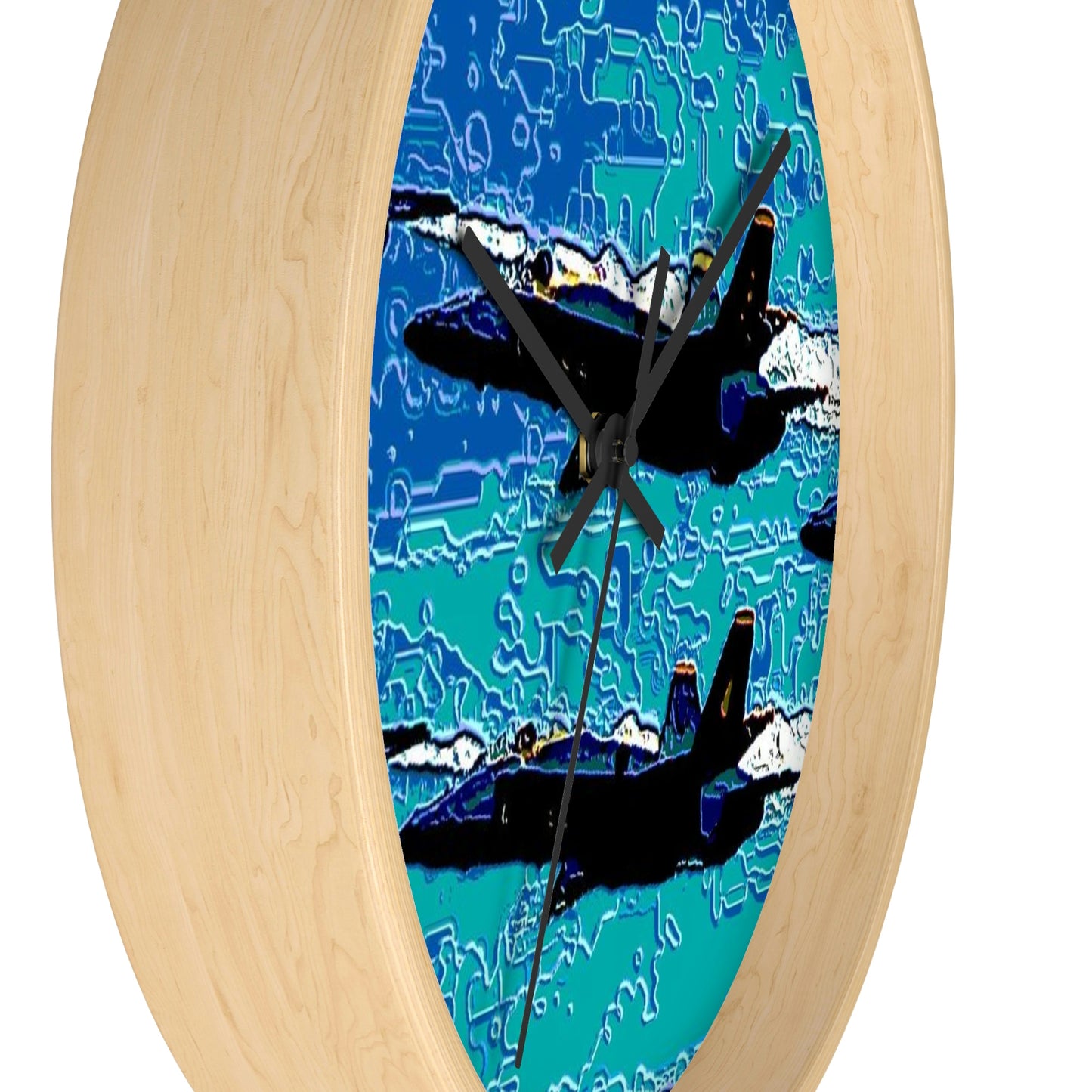 Wall clock ... Seattle Seafair ..."Blue Angels Run Over Lake Washington" ... Circa Mid 1980's ... Dr FJ Holt ... Original Works ...