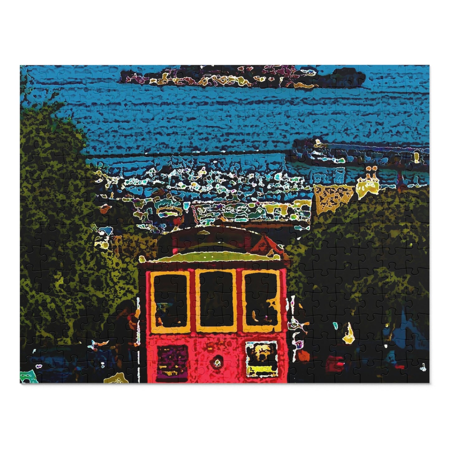 Jigsaw Puzzle (30, 110, 252, 500,1000-Piece) ... San Francisco ... 'A Rice-A-Roni-A-San Francisco Treat' ... "A Cable Car Classic" ... Family Archives: 1973 ... Original Works ...
