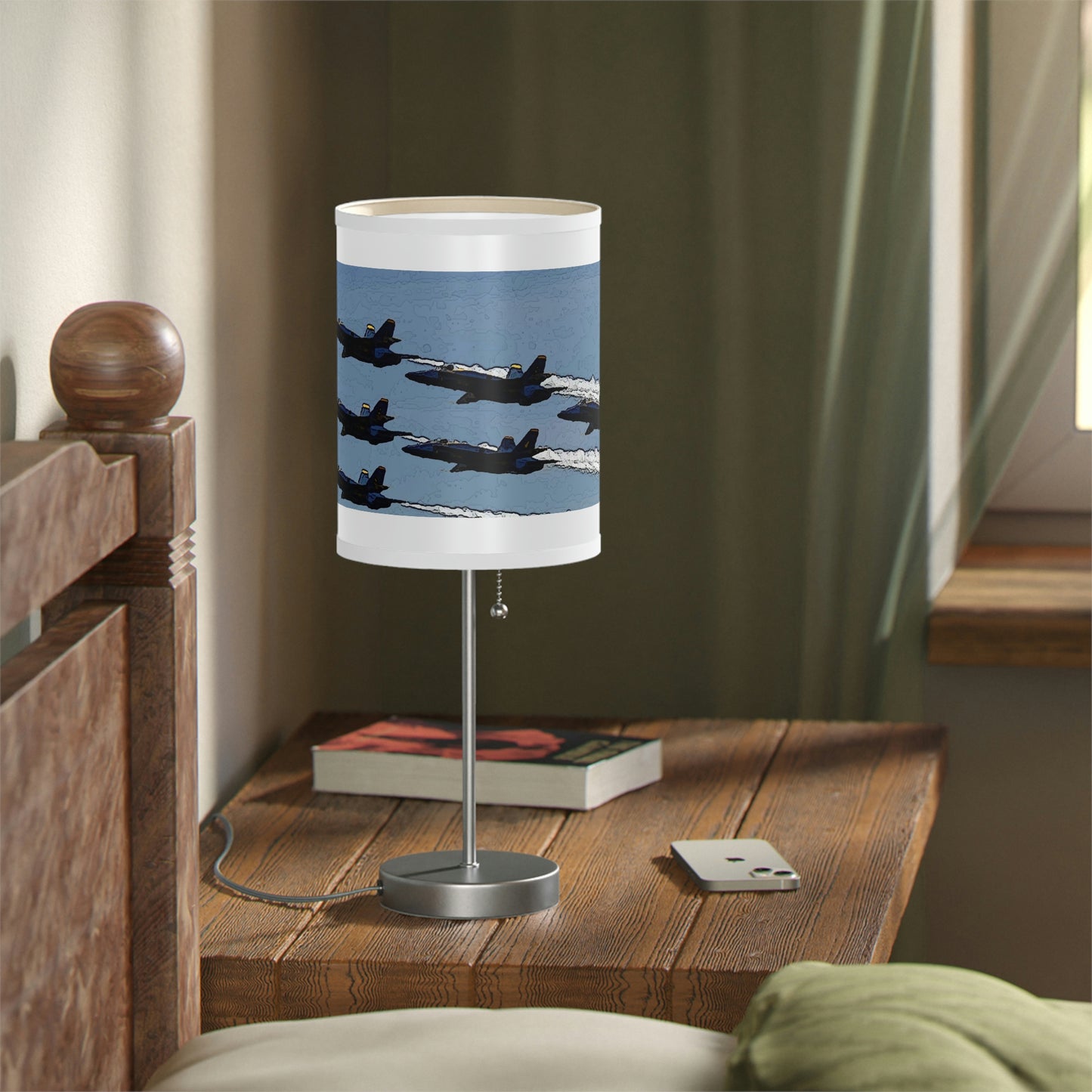Lamp on a Stand, US|CA plug ... Seattle Seafair ..."Blue Angels Run Over Lake Washington" ... Circa Mid 1980's ... Dr FJ Holt ... Original Works ...