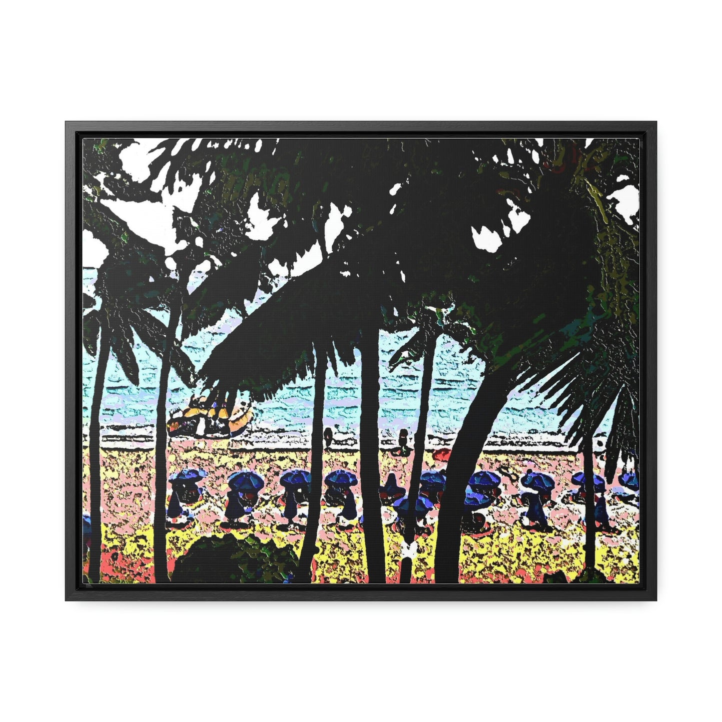 Gallery Canvas Wraps, Horizontal Frame ... "A Beautiful Beach Amongst The Palms" ... The Outrigger Waikiki, Honolulu, Oahu ... Original Works ...