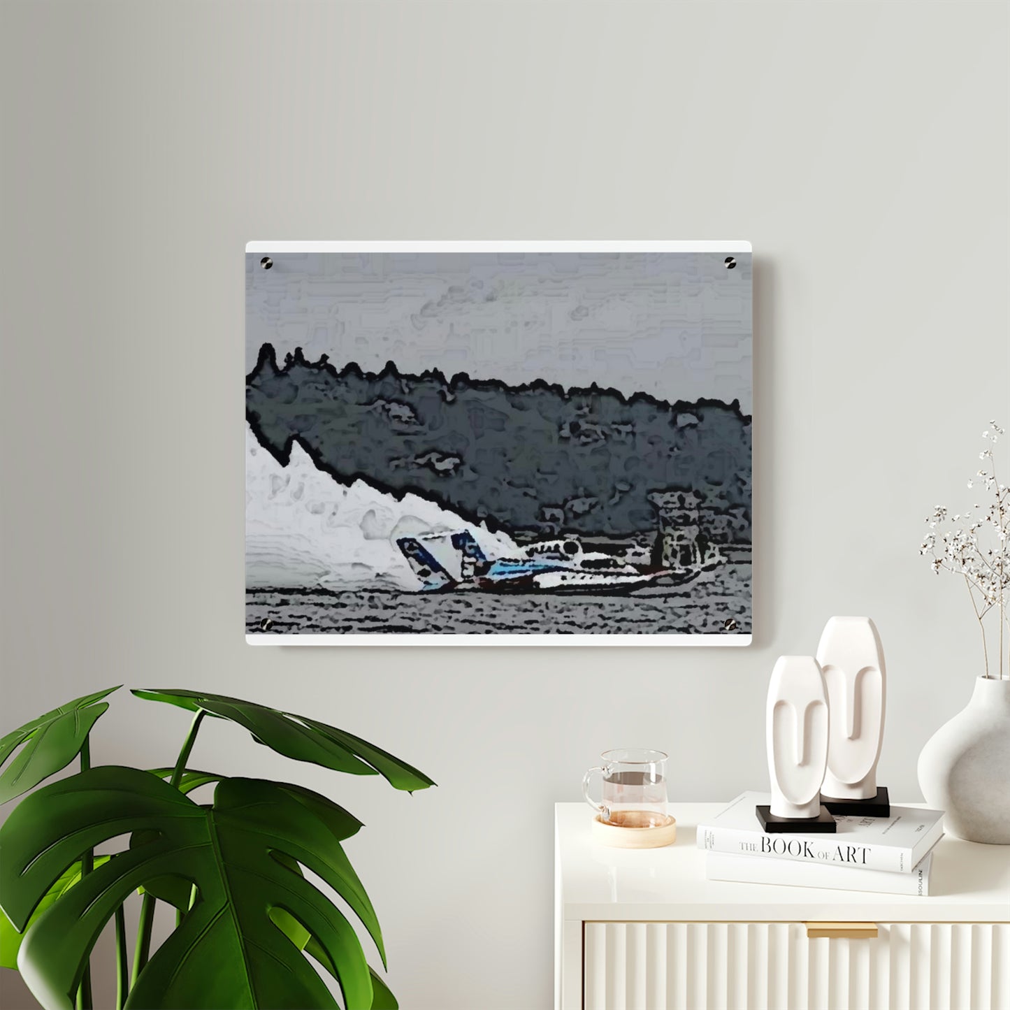 Acrylic Wall Art Panels ... Seattle Columbia Cup On Lake Washington ... "Dave Wilcox Heads For The Win" ... Associate Gift-Photo ... Original Works ...