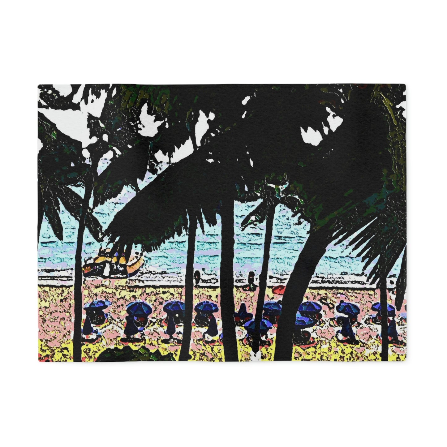Sweatshirt Blanket ... "A Beautiful Beach Amongst The Palms" ... The Outrigger Waikiki, Honolulu, Oahu ... Original Works ...