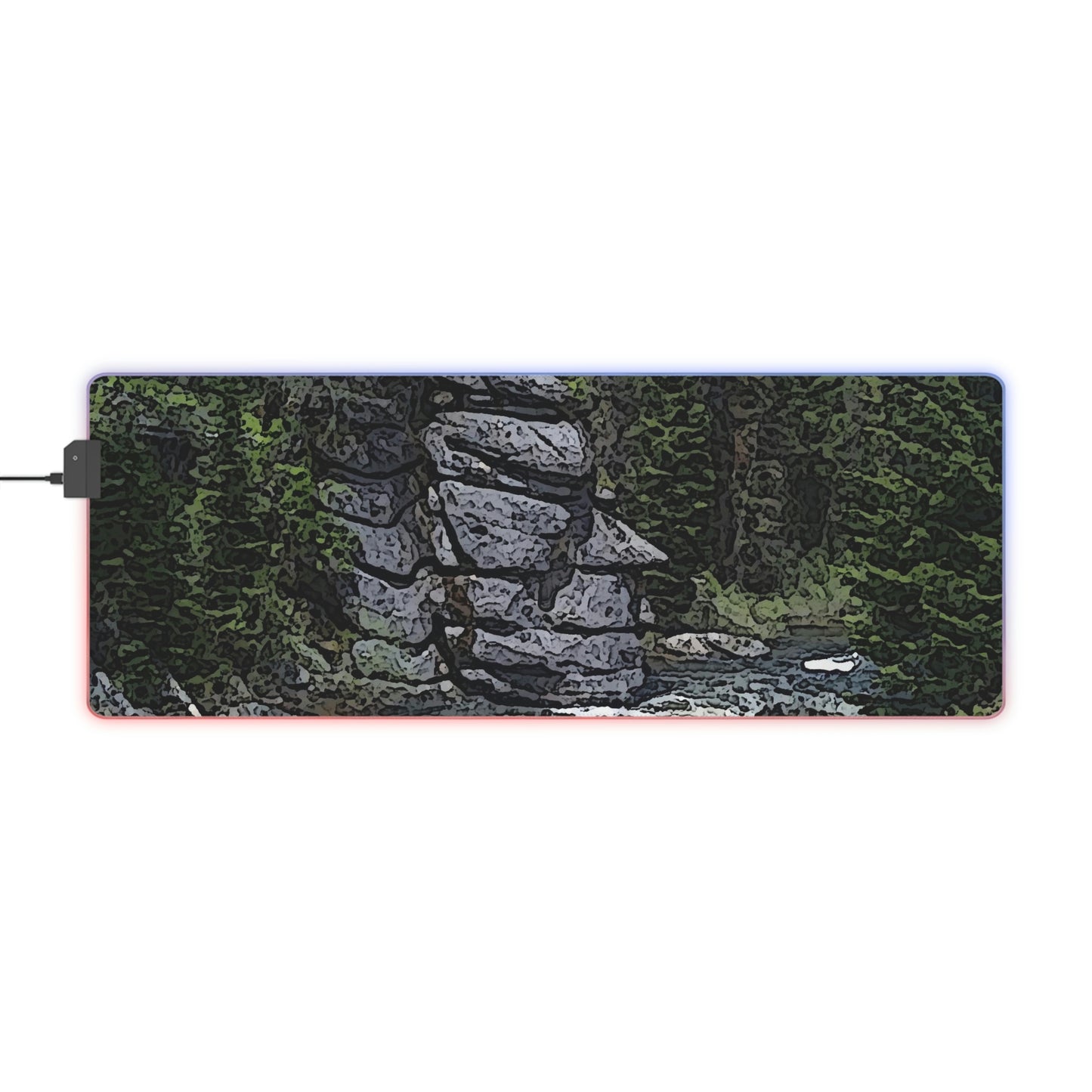 LED Gaming Mouse Pad ..."I Am Innocent" ... Tricky-Dick Immortalized ... Nixon Rock: Along The River ... Central Idaho, Summer 2020 ... Original Works ...
