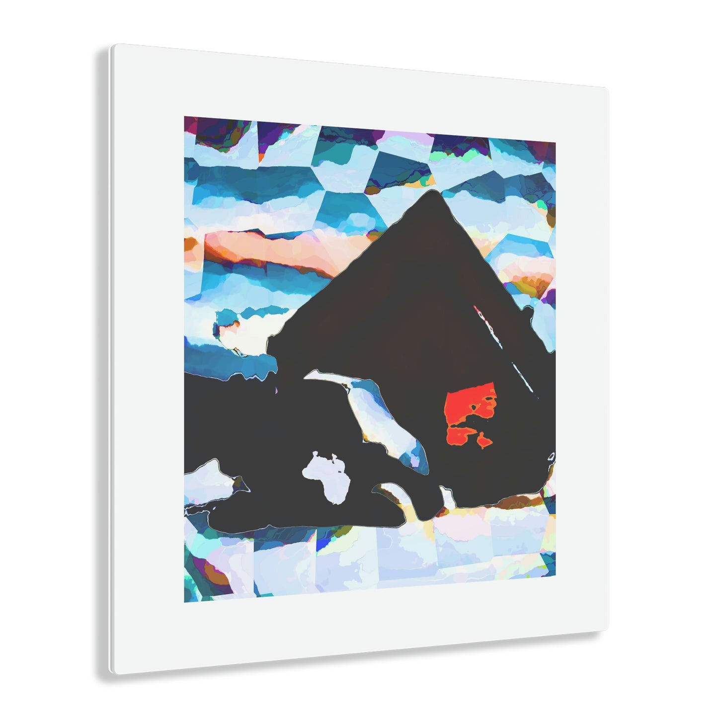 Acrylic Prints ... After An Intense Snow Storm ... 'Digging Out' ... A Vehicle & Cabin "In The Mountains" ... March 2023 ... Original Works ...