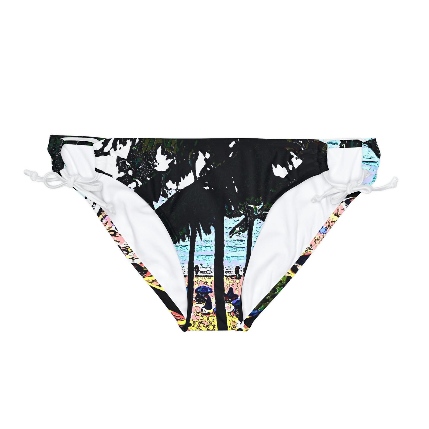 Loop Tie Side Bikini Bottom ...  "A Beautiful Beach Amongst The Palms" ... The Outrigger Waikiki, Honolulu, Oahu ... Original Works ...