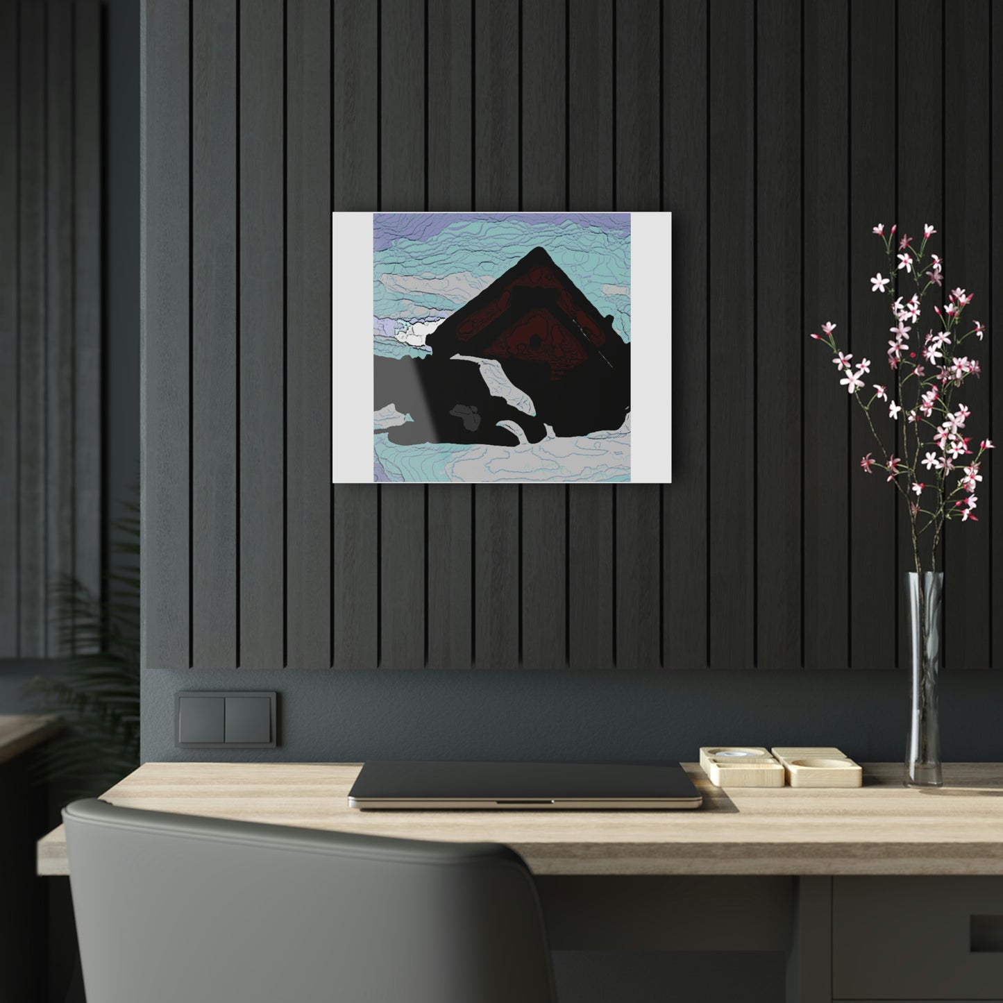 Acrylic Prints ... After An Intense Snow Storm ... 'Digging Out' ... A Vehicle & Cabin "In The Mountains" ... March 2023 ... Original Works ...