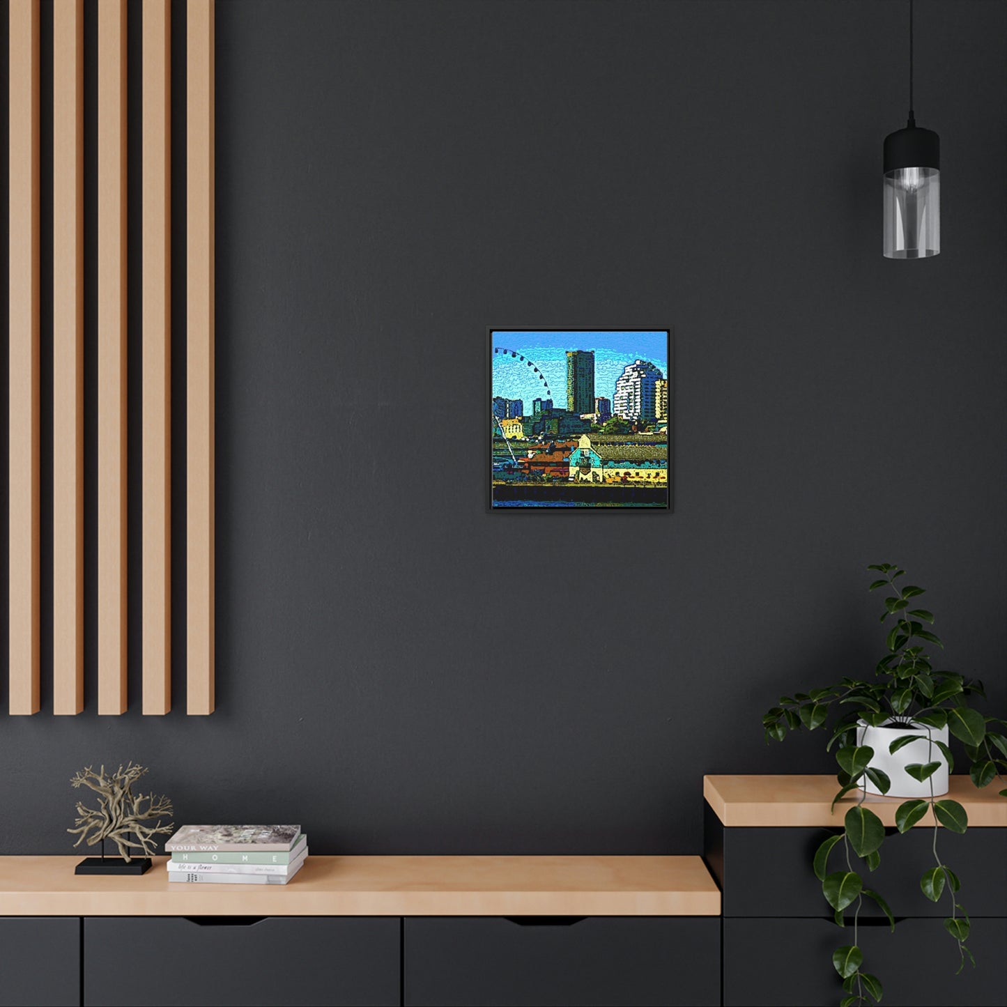Gallery Canvas Wraps, Square Frame ... That Classic Wheel ... 'Seattle's Wheel' ... & An Old Classic Waterside Vendors ...  'Family Archives' ... Original Works ...