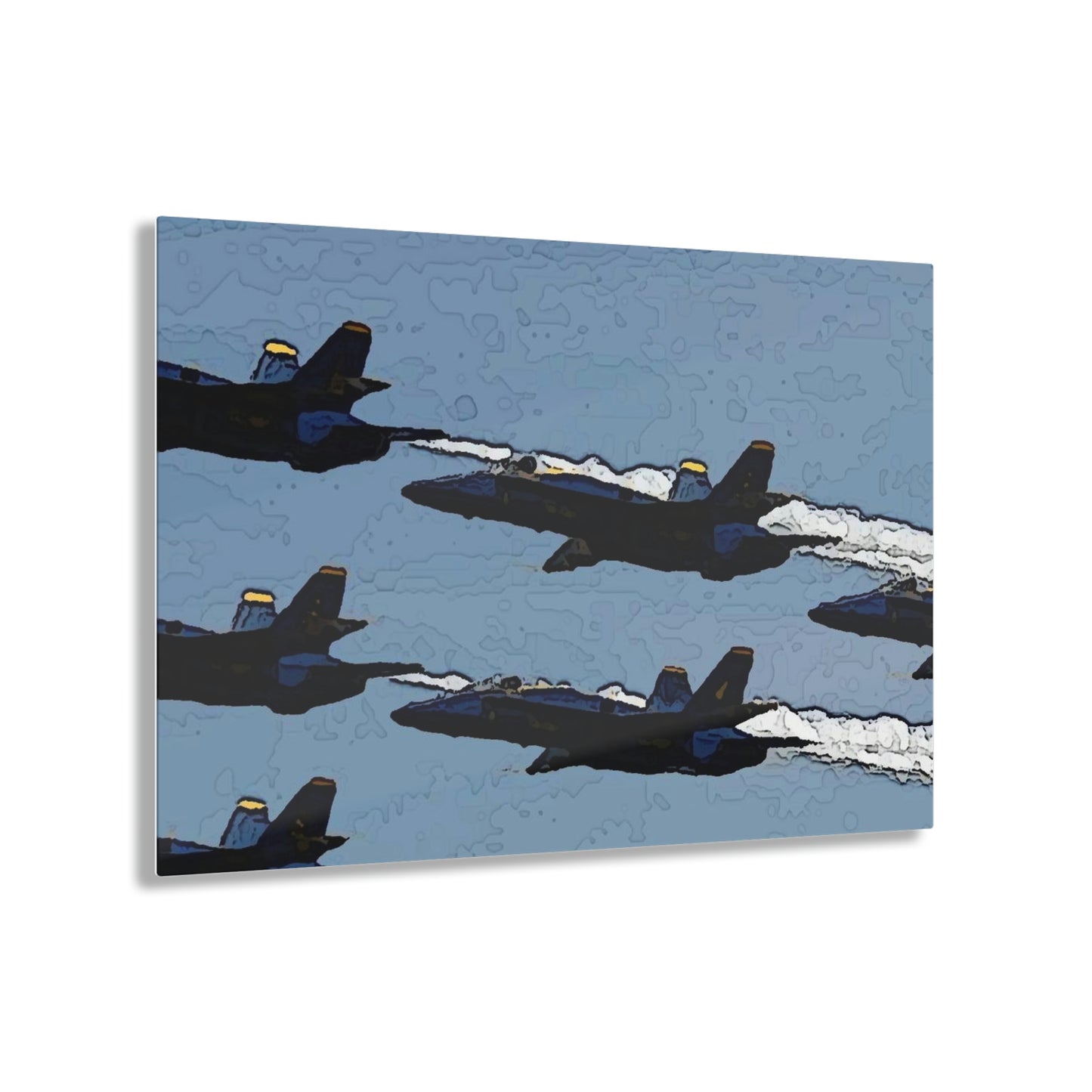 Acrylic Prints ... Seattle Seafair ..."Blue Angels Run Over Lake Washington" ... Circa Mid 1980's ... Dr FJ Holt ... Original Works ...