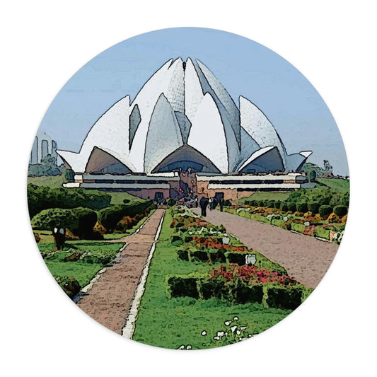 Mouse Pad ... 'Bahai'i House-Of-Worship' ... "Lotus Temple: Delhi, India, 2008" ... Original Works ...