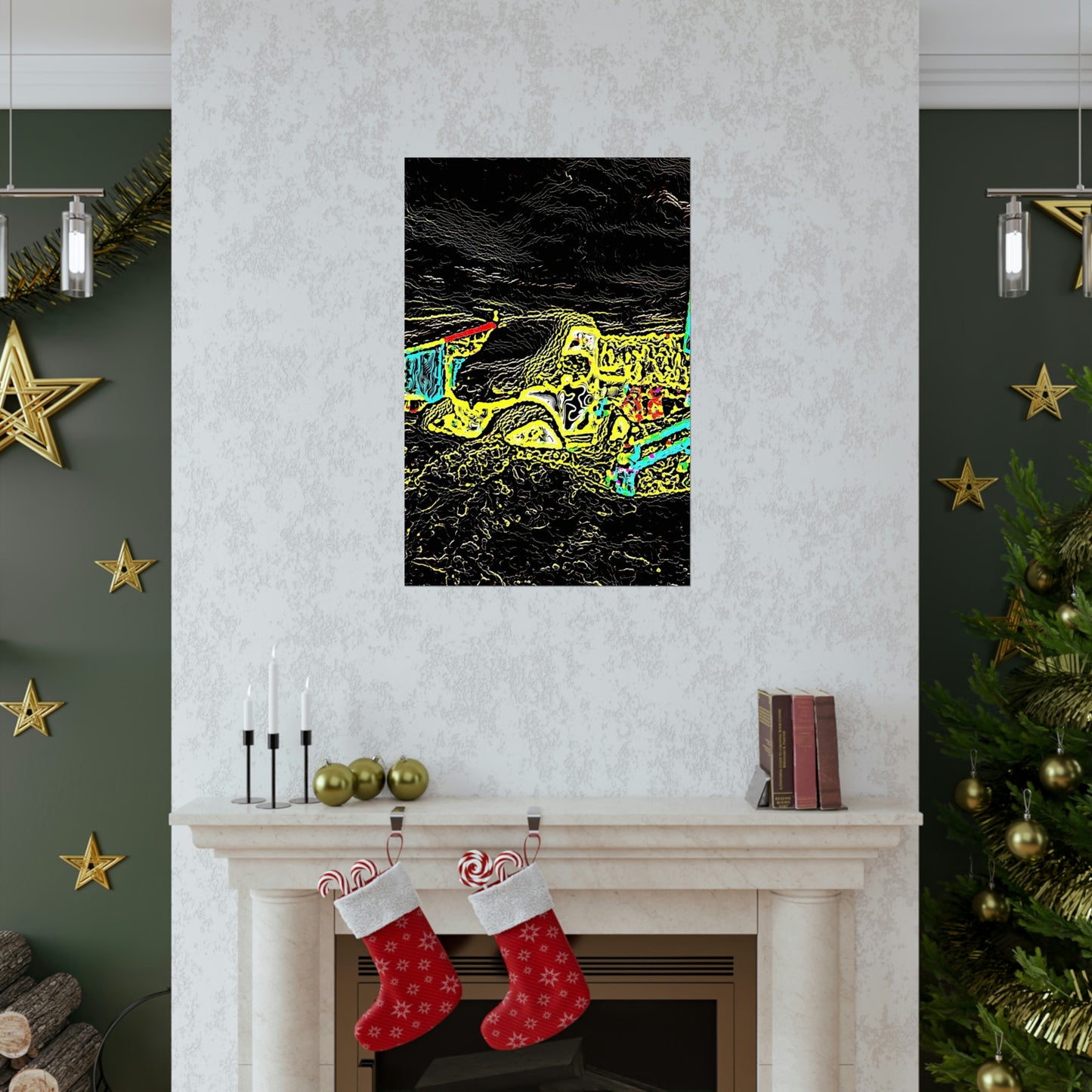 Premium Matte Vertical Posters ... "Snow Vehicle In Snow Storm At-Rest" ... Circa 12Mar23 ... Central Idaho ... 18-Hours Rendering Time: Original Works ...