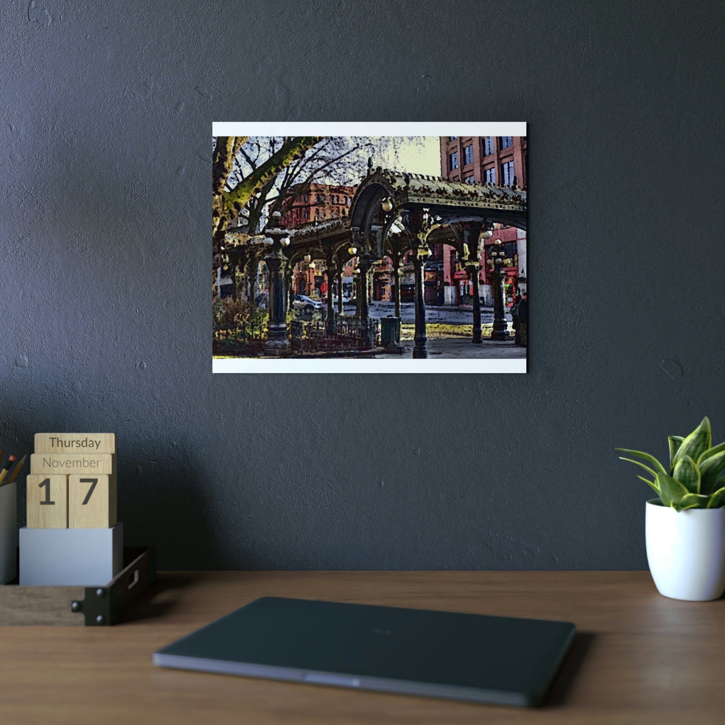 Aluminum Composite Panels ... Pioneer Square, Seattle, Washington: Gazebo, ..."Waiting For The Bus" ... Family Archives ... 2010 ... Original Works ...