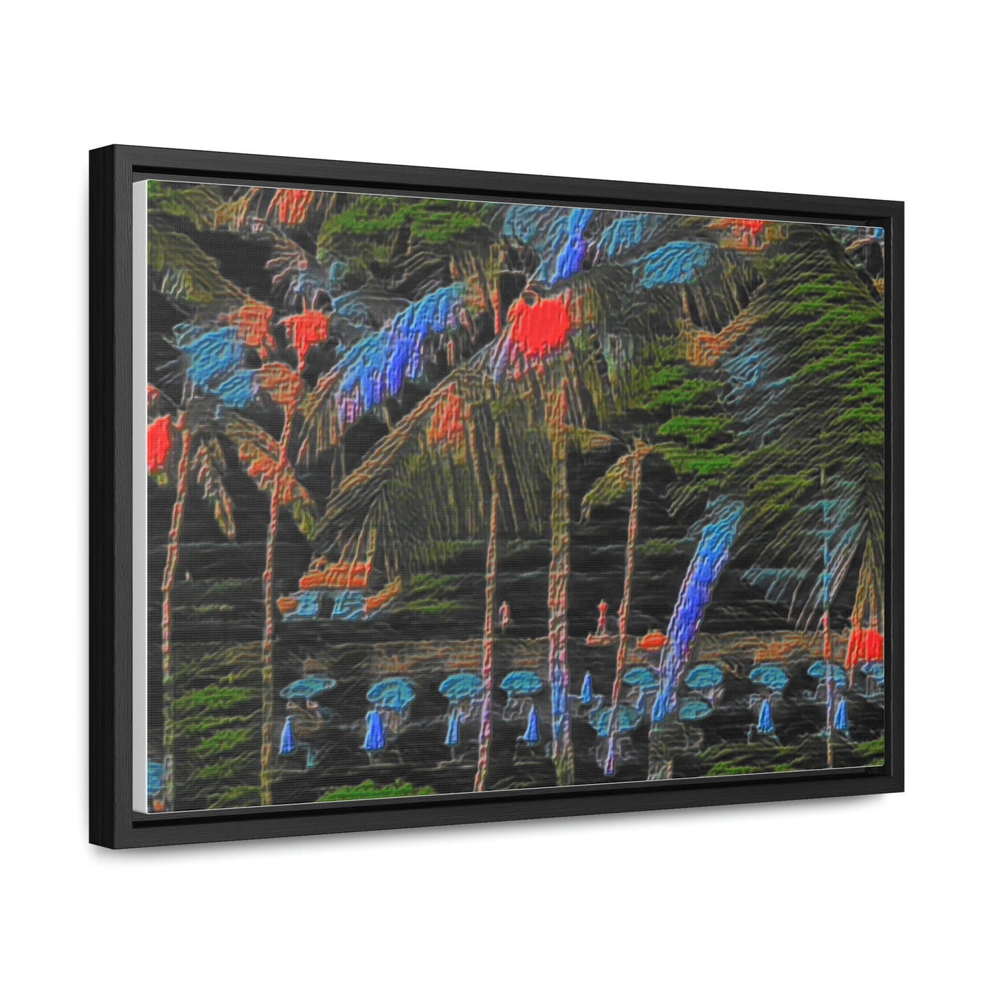Gallery Canvas Wraps, Horizontal Frame ... "The Royal Hawai'ian: Waikiki Beach_Beach" ... Honolulu, HI ... Ocotber 2014 (Halloween) ... Original Works ...
