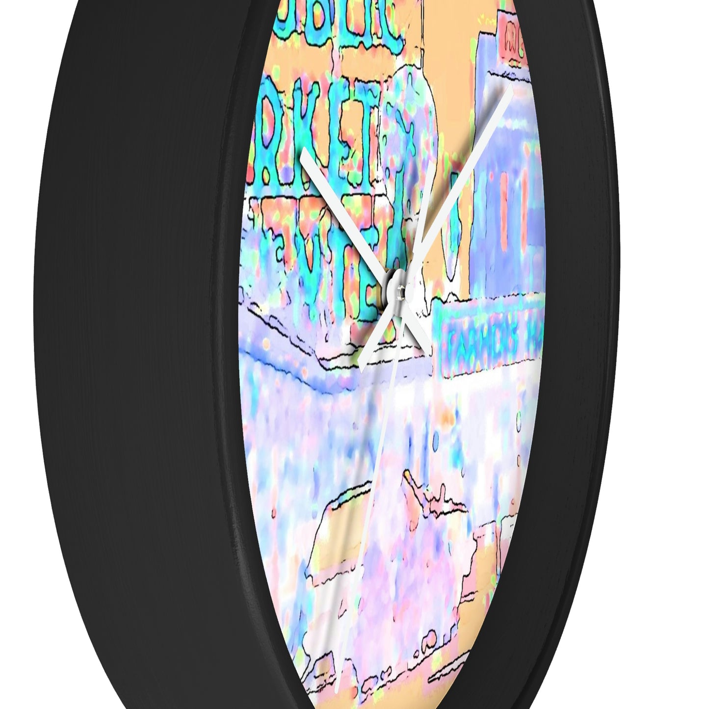 Wall clock ... 'Keep Time' ... The Market-Way ... "At Seattle's World Famous Pike Place Market."