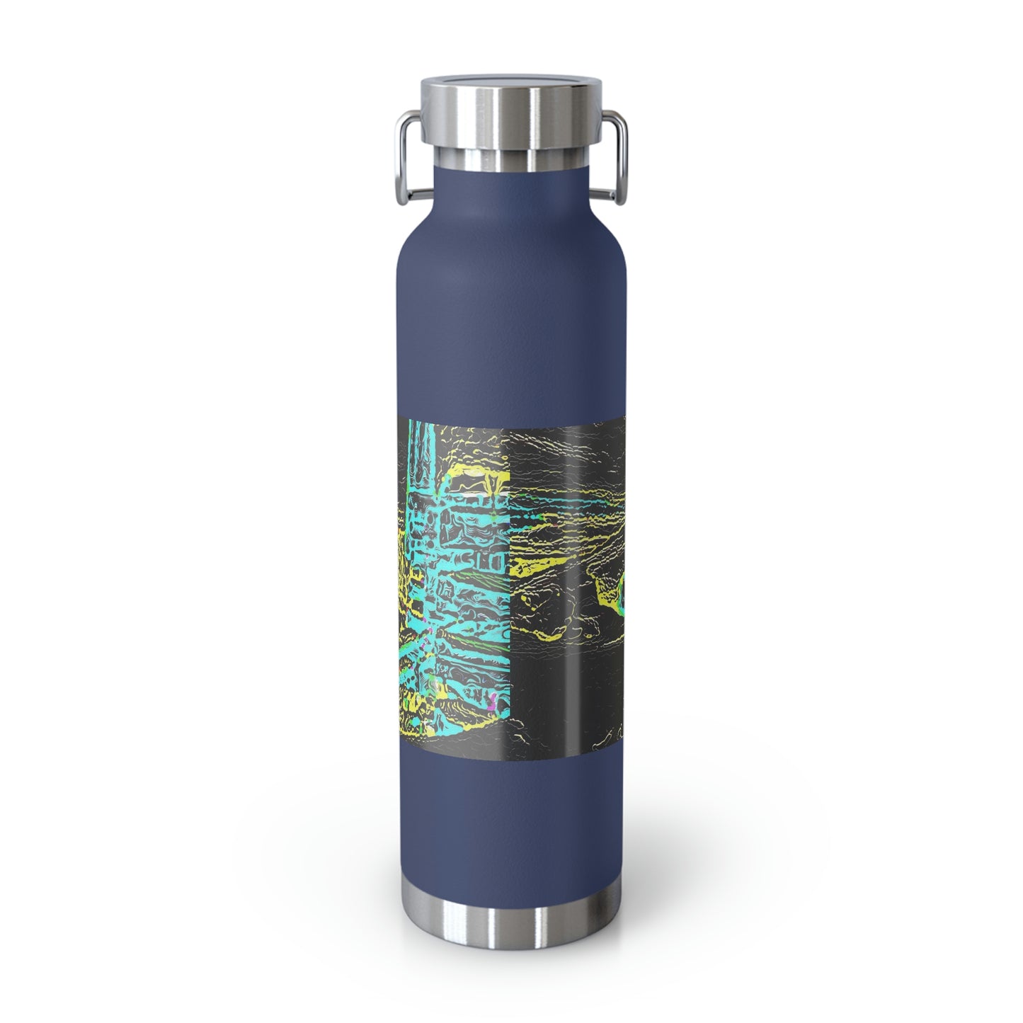 Copper Vacuum Insulated Bottle, 22oz ... "Snow Vehicle In Snow Storm At-Rest" ... Circa 12Mar23 ... Central Idaho ... 18-Hours Rendering Time: Original Works ...