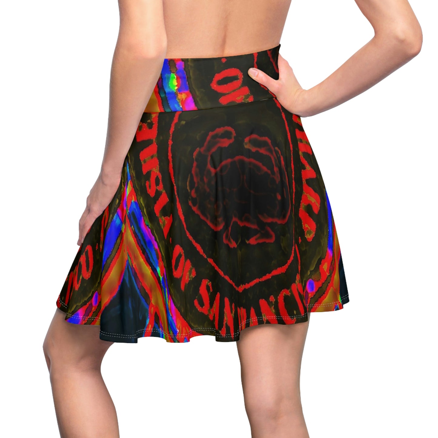 Women's Skater Skirt ... "No.9 Fishermen's Grotto - Fishermen's Wharf, SF, California" ... Family Archives: 1970's ... Original Works ...