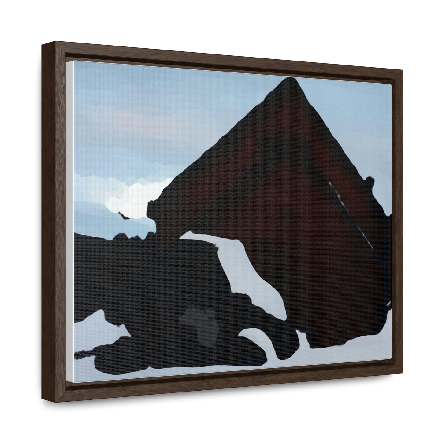 Gallery Canvas Wraps, Horizontal Frame ... After An Intense Snow Storm ... 'Digging Out' ... A Vehicle & Cabin "In The Mountains" ... March 2023 ... Original Works ...