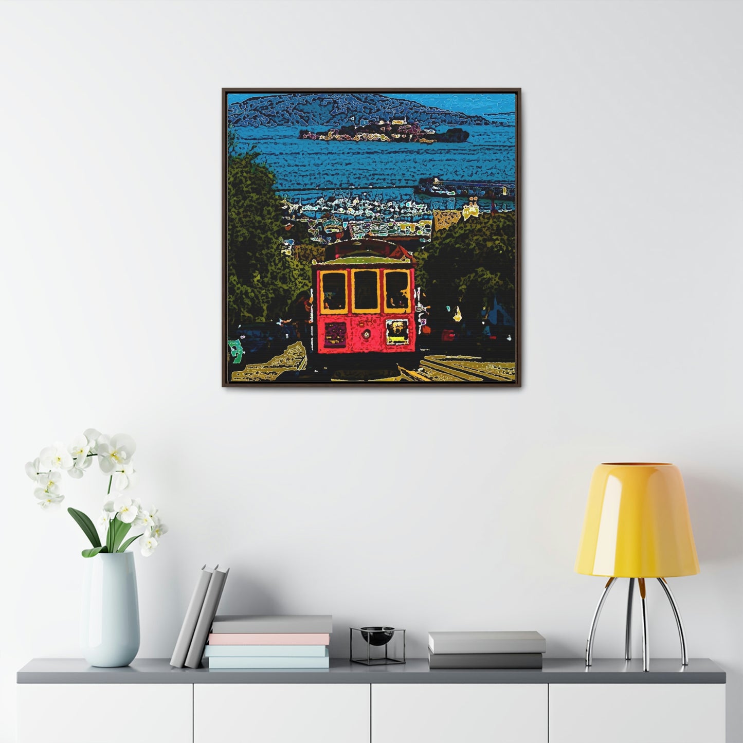 Gallery Canvas Wraps, Square Frame ... San Francisco ... 'A Rice-A-Roni-A-San Francisco Treat' ... "A Cable Car Classic" ... Family Archives: 1973 ... Original Works ...