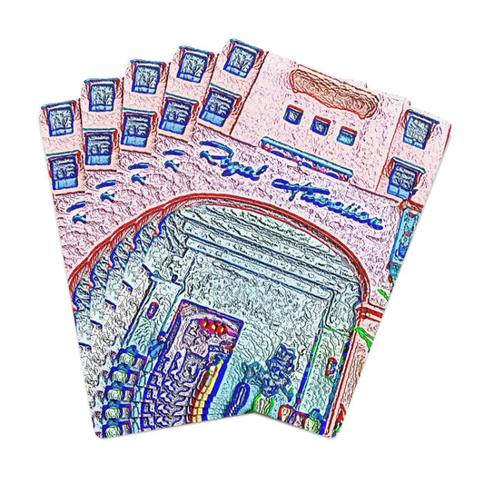 Custom Poker Cards ... "La Grande Entree" At: 'The Pink Palace' ... The Royal Hawai'ian ... Honolulu, HI ... '27Oct2014' ... Original Works ...