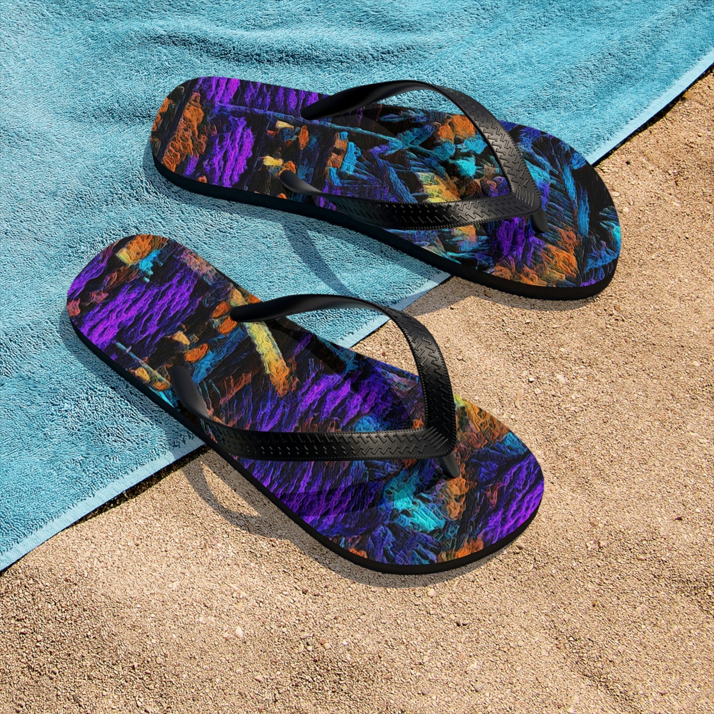Unisex Flip-Flops ... "The Royal Hawai'ian: Waikiki Beach_Beach" ... Honolulu, HI ... Ocotber 2014 (Halloween) ... Original Works ...