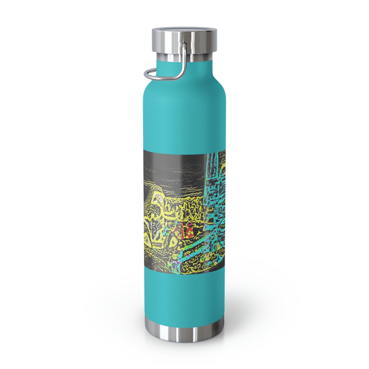 Copper Vacuum Insulated Bottle, 22oz ... "Snow Vehicle In Snow Storm At-Rest" ... Circa 12Mar23 ... Central Idaho ... 18-Hours Rendering Time: Original Works ...