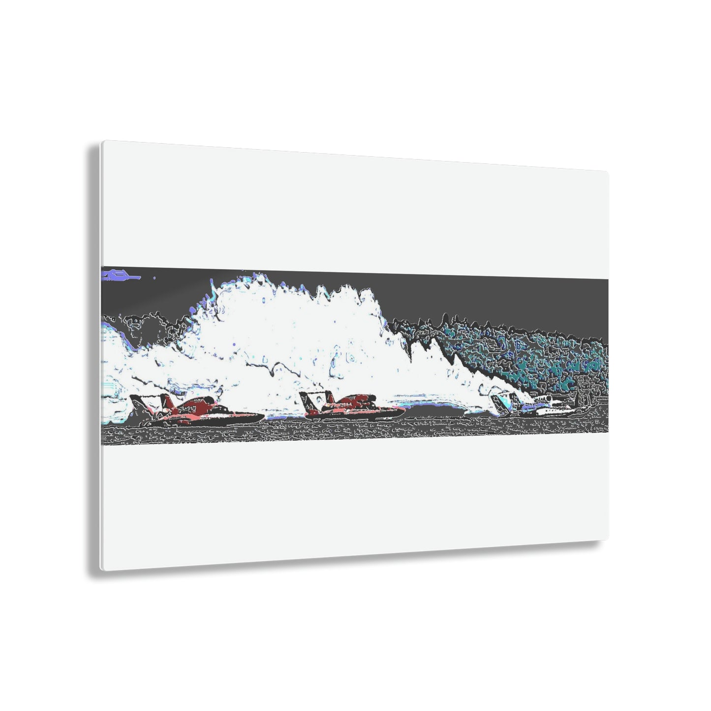 Acrylic Prints ... Seattle Columbia Cup On Lake Washington ... "Dave Wilcox Heads For The Win" ... Associate Gift-Photo ... Original Works ...