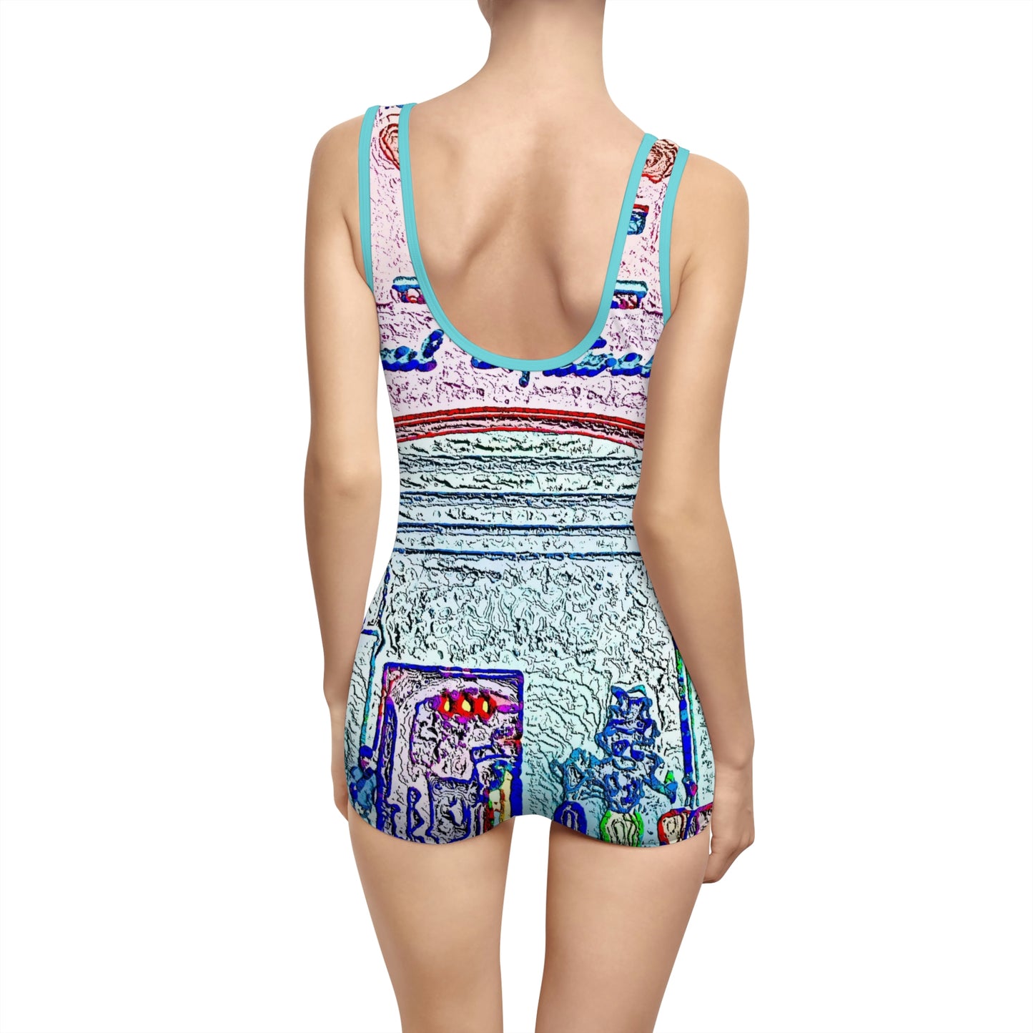 Women's Vintage Swimsuit ... "La Grande Entree" At: 'The Pink Palace' ... The Royal Hawai'ian ... Honolulu, HI ... '27Oct2014' ... Original Works ...