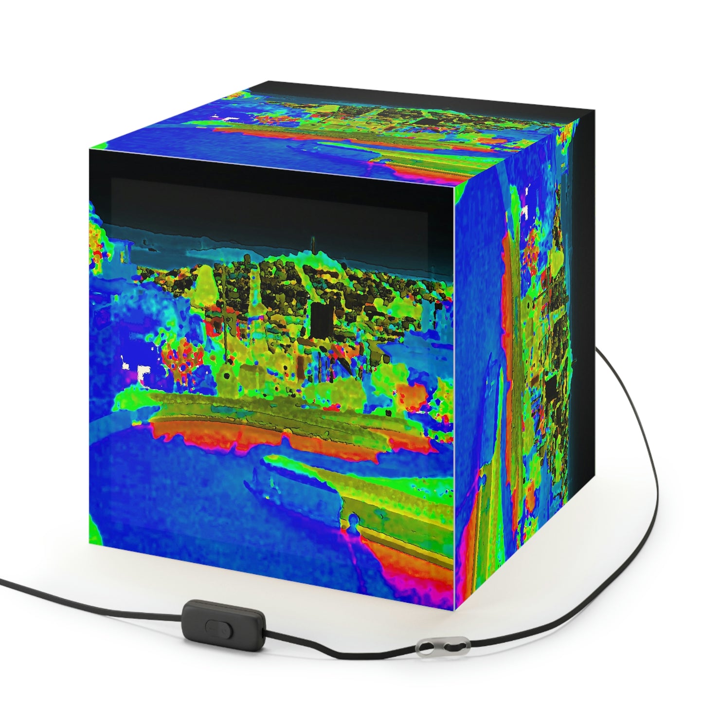 Light Cube Lamp ... "Lombard Street San Francisco, CA, USA" ... Family Archives 1970's ... Original Works ...