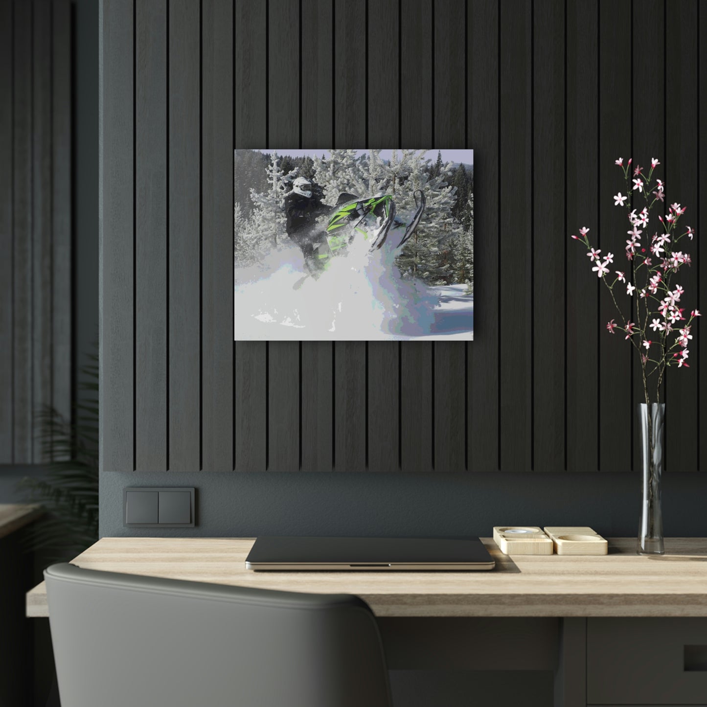 Acrylic Prints ... "No Time 'Like-Air-Time' ..." ... A True Master At His Craft ... December 2022, Rhett Creek, Idaho ... Original Works ...