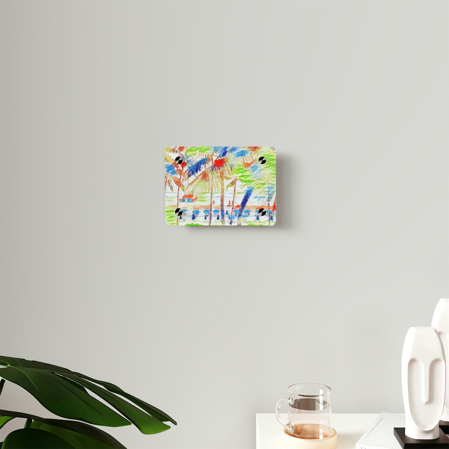 Acrylic Wall Art Panels ... "The Royal Hawai'ian: Waikiki Beach_Beach" ... Honolulu, HI ... Ocotber 2014 (Halloween) ... Original Works ...