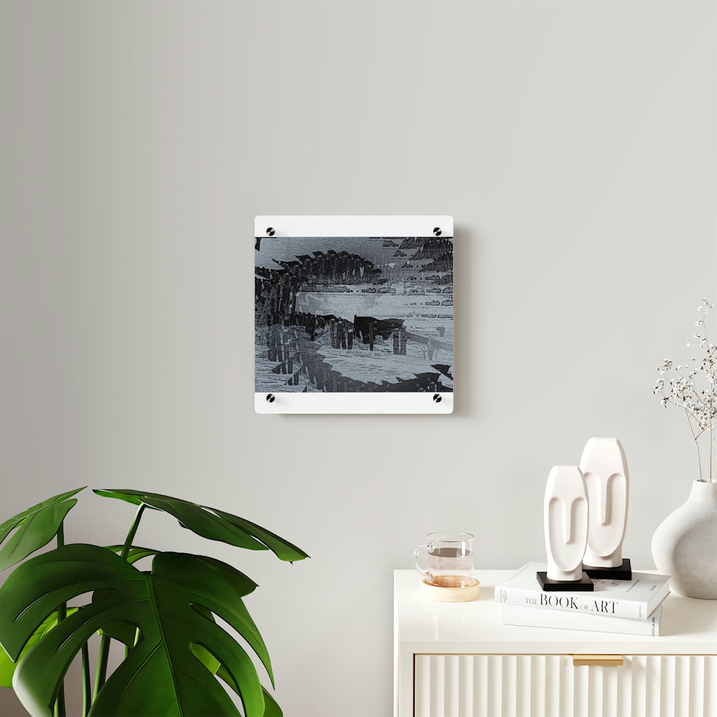 Acrylic Wall Art Panels ... A Quiet Morning ... "Along The Red River & Nature Preserve Plateau" ... Jan23 ... Original Works ...
