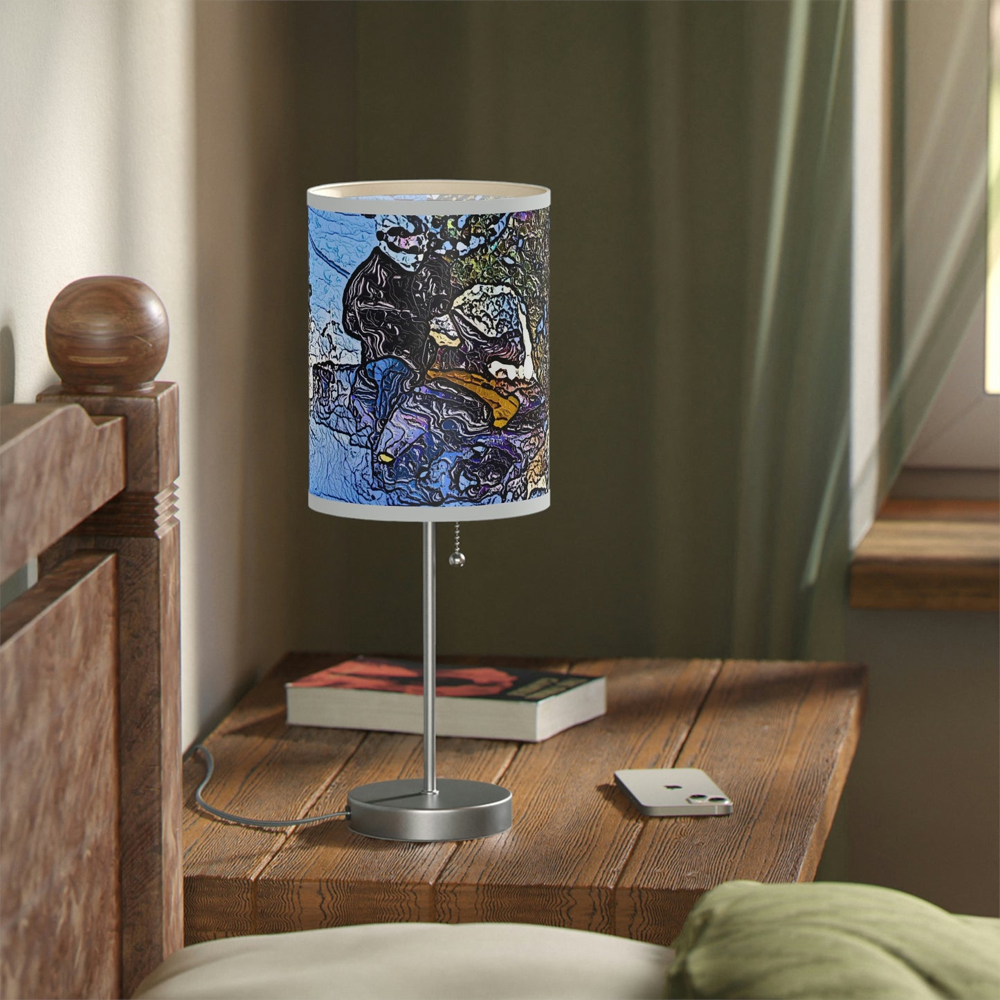 Lamp on a Stand, US|CA plug ... Blasting Through-The-Powder ... 'Central Idaho Mounains ... ' 2Dec22 ...