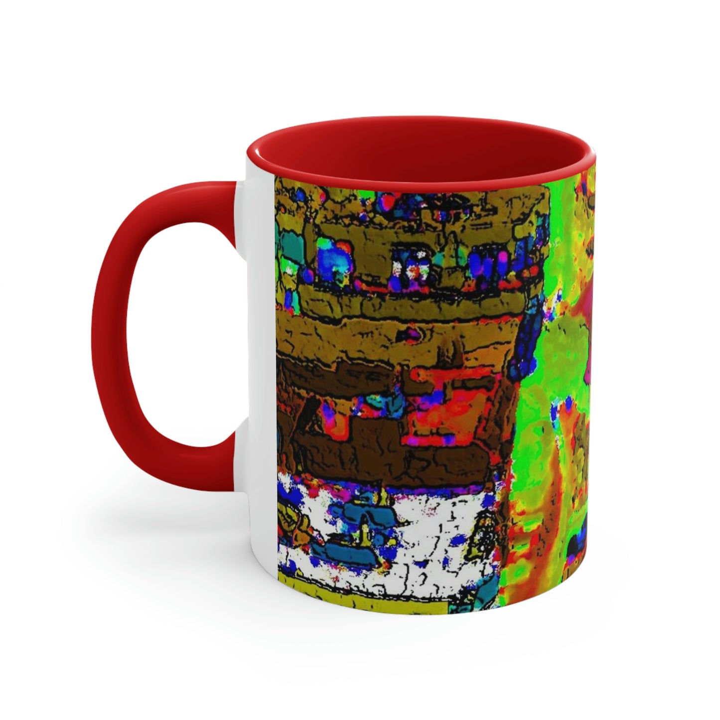 Accent Coffee Mug, 11oz ... A Crazy Street ... 'Eight Winding Curve-Switchbacks' ... "Lombard Street, San Francisco, CA' ... Family Archives: 1970's ... Original Works ...