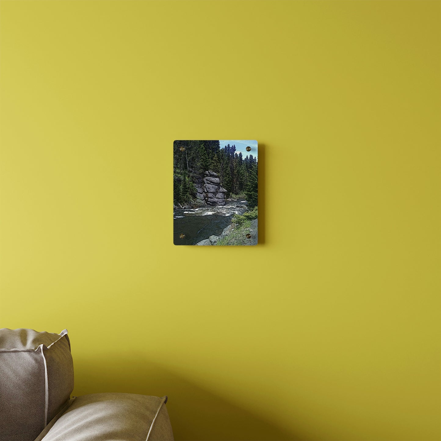Acrylic Wall Art Panels ... "I Am Innocent" ... Tricky-Dick Immortalized ... Nixon Rock: Along The River ... Central Idaho, Summer 2020 ... Original Works ...