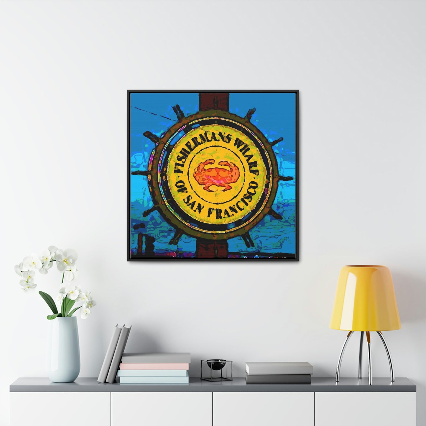 Gallery Canvas Wraps, Square Frame ...  "No.9 Fishermen's Grotto - Fishermen's Wharf, SF, California" ... Family Archives: 1970's ... Original Works ...