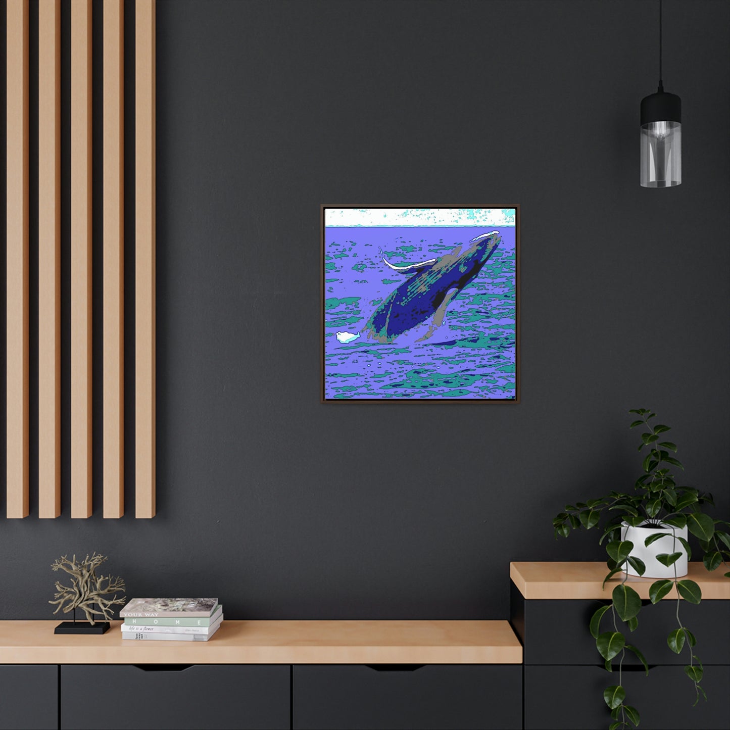 Gallery Canvas Wraps, Square Frame ... Baby Humpback Breaching ... Maui, HI: April 2022 ... "Family Archives: KPH" ... Original Works ...