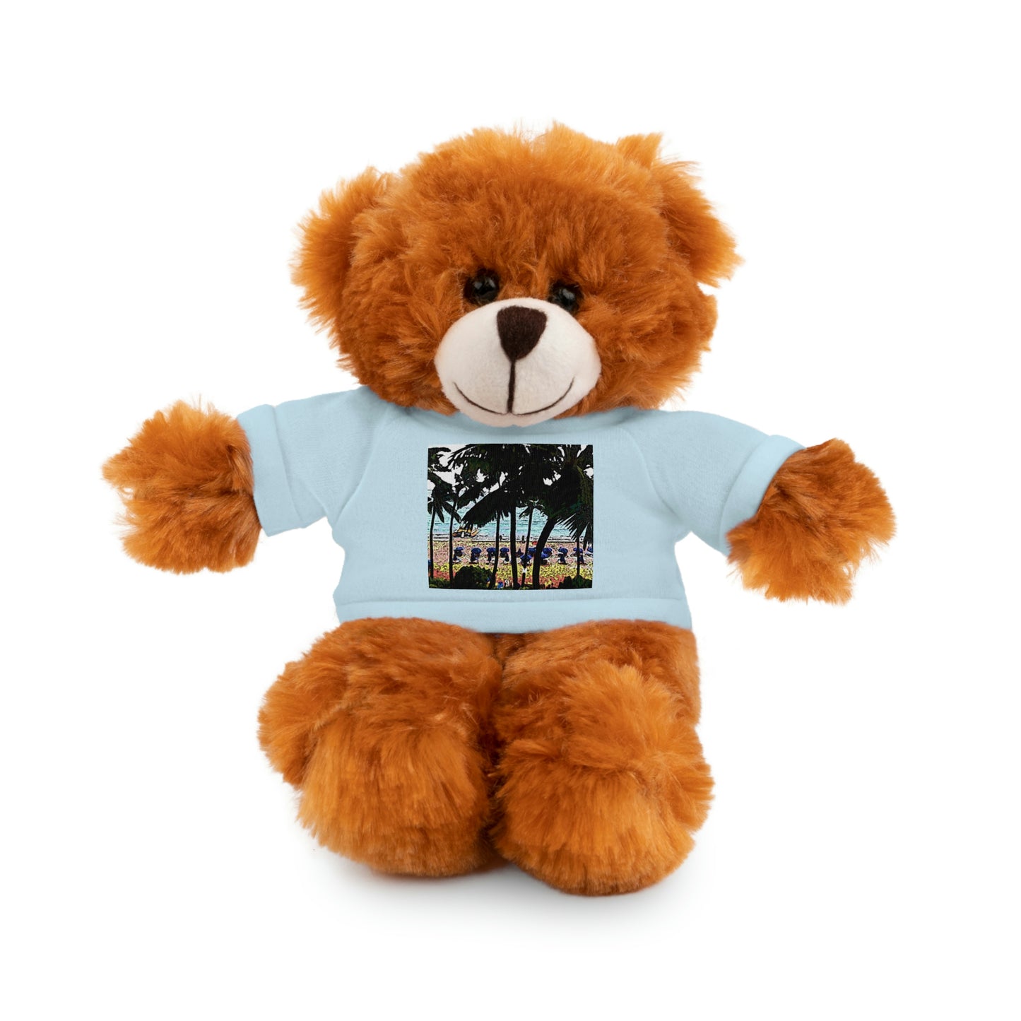 Stuffed Animals with Tee ... "A Beautiful Beach Amongst The Palms" ... The Outrigger Waikiki, Honolulu, Oahu ... Original Works ...