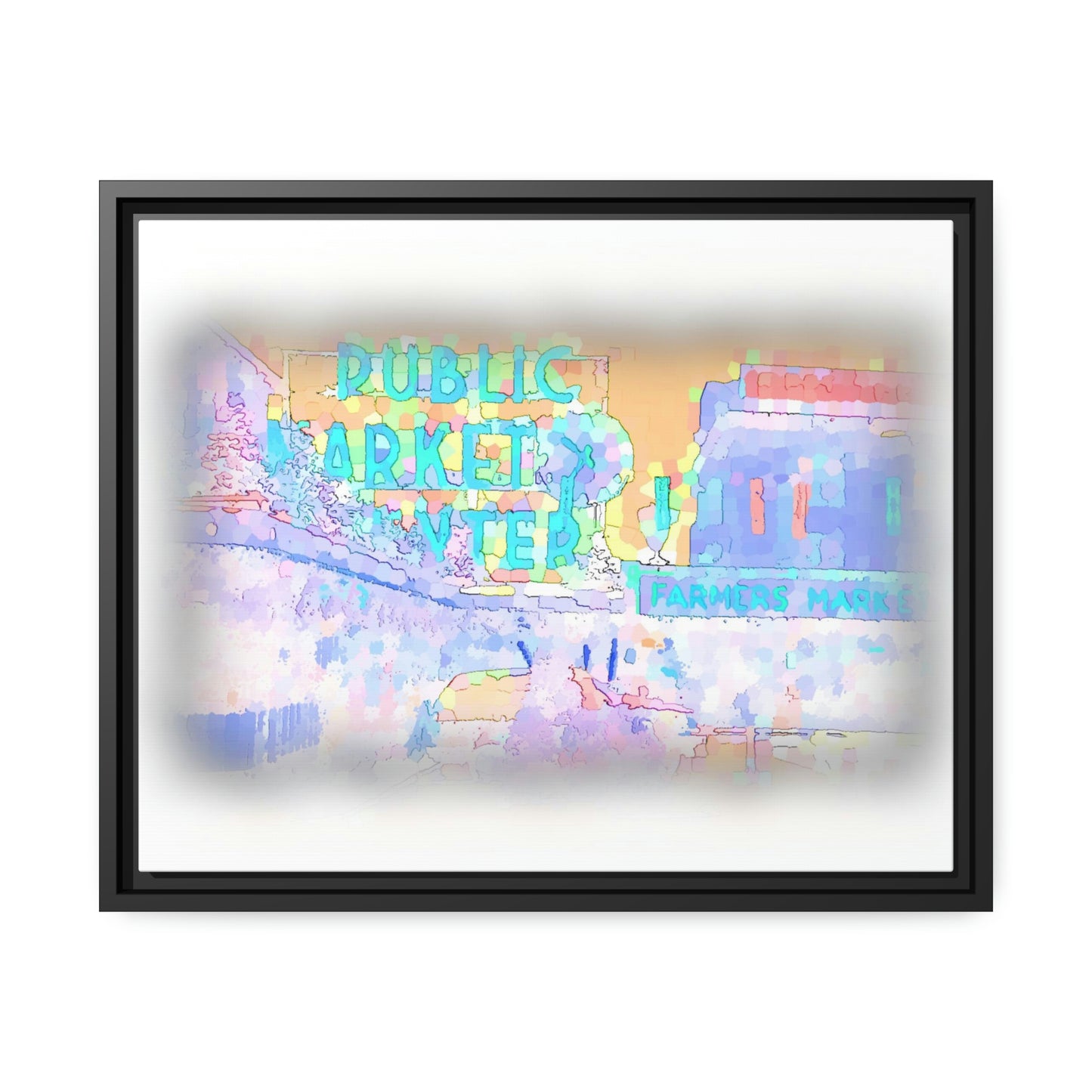 Matte Canvas, Black Frame ... PPM: Pike Place Market ... Original Work ... Winter 2022 ...