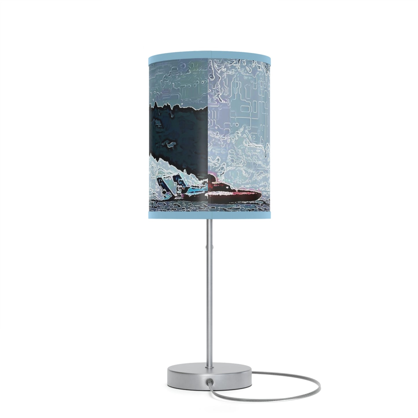 Lamp on a Stand, US|CA plug ... Seattle Columbia Cup On Lake Washington ... "Dave Wilcox Heads For The Win" ... Associate Gift-Photo ... Original Works ...
