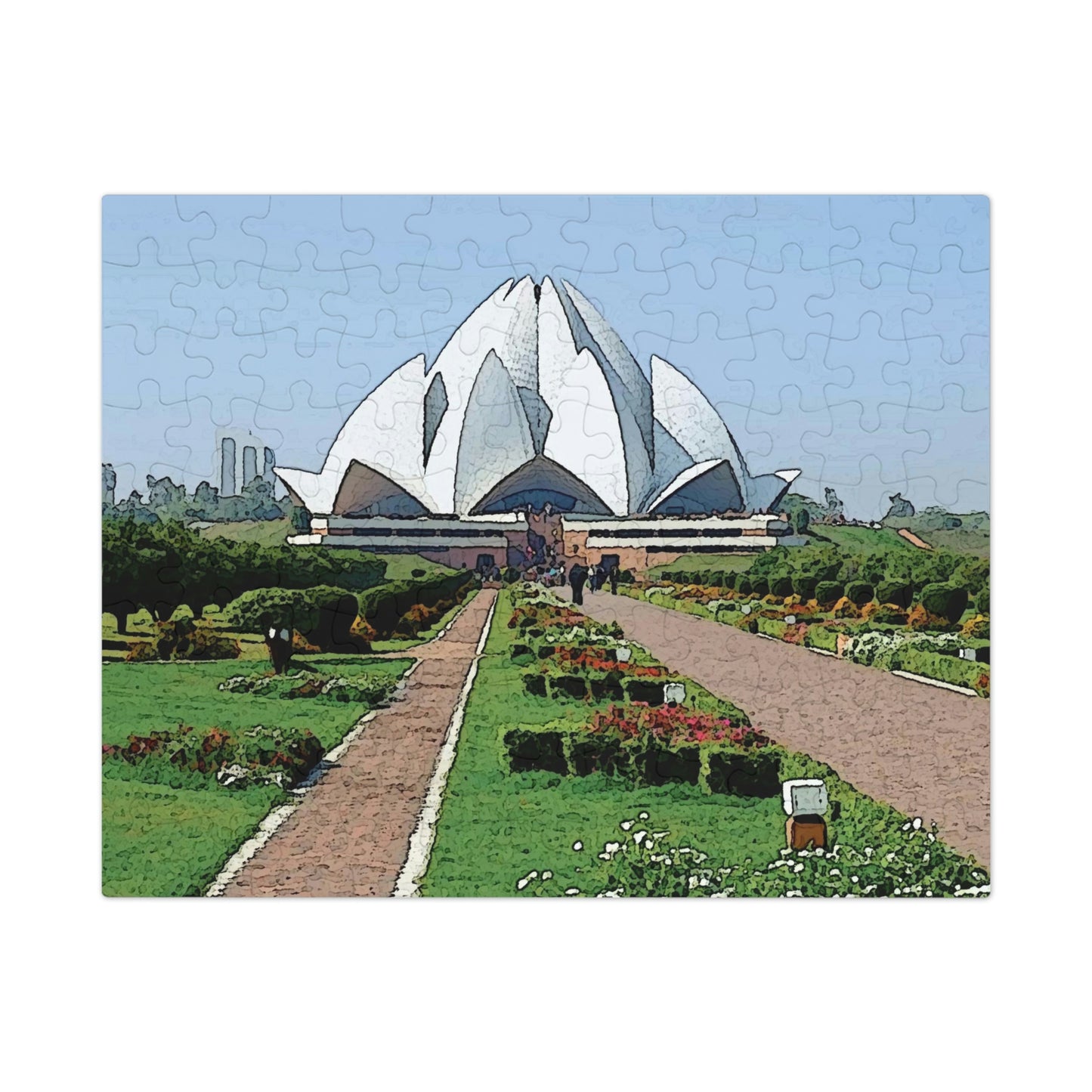 Jigsaw Puzzle (30, 110, 252, 500,1000-Piece) ... 'Bahai'i House-Of-Worship' ... "Lotus Temple: Delhi, India, 2008" ... Original Works ...