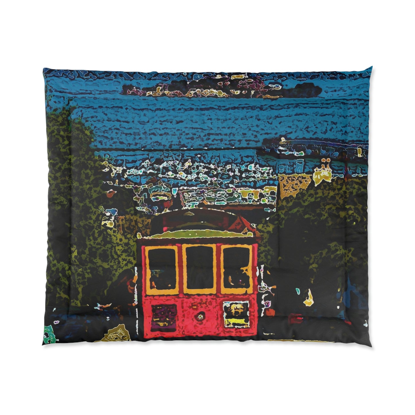 Comforter ... San Francisco ... 'A Rice-A-Roni-A-San Francisco Treat' ... "A Cable Car Classic" ... Family Archives: 1973 ... Original Works ...