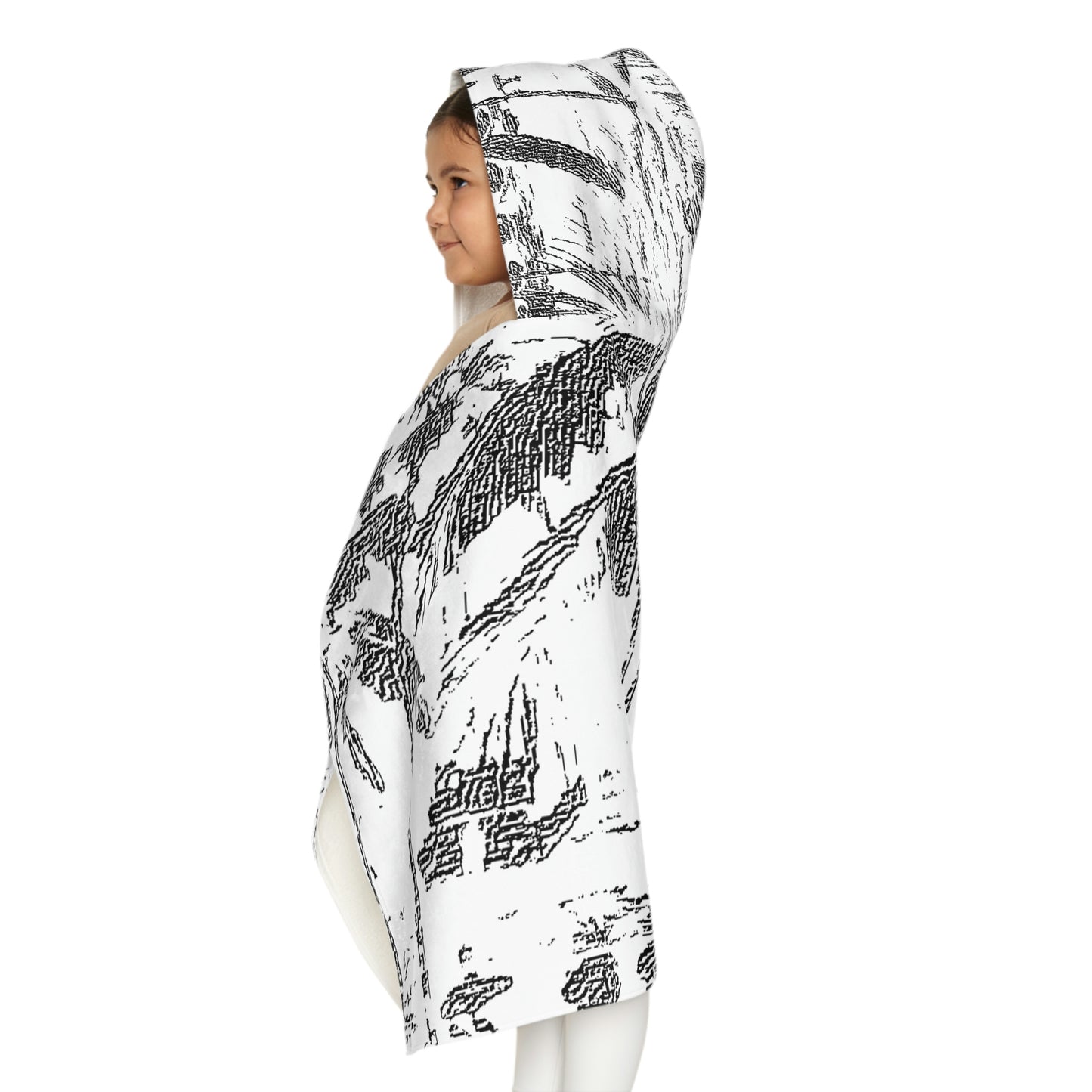 Youth Hooded Towel ... "The Royal Hawai'ian: Waikiki Beach_Beach" ... Honolulu, HI ... October 2014 (Halloween) ... Original Works ...